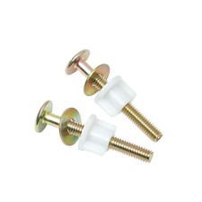 2PCS Steel Toilet Seat Hinge Bolts and Nuts Heavy Duty Fastener Hardware Kit