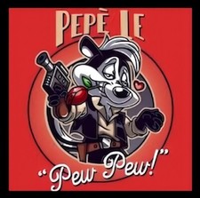 Pepe Le Pew Pew Rose Gentleman Spy Skunk Stink Love  Refrigerator Fridge MAGNET