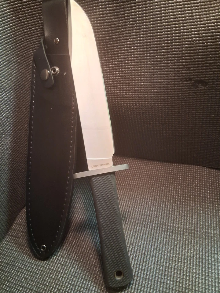 TRAILMASTER - COLD STEEL USA - Large (14in) Fixed Blade Knife & Leather Sheath‼️ - Image 2 of 4