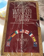 The New International Webster's 8 Volume Reference Box Set Dictionary Thesaurus