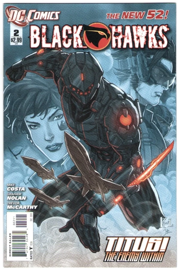 Blackhawks 2 DC Comics 2011 Costa Nolan New 52 - Photo 1/1