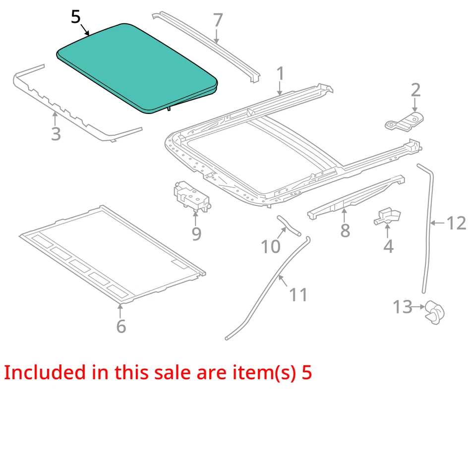 (LOCAL PICKUP ONLY) Roof Glass 166 Type Suv VIN D 4th Digit Fits 16-19 MERCEDES Foto 3 de 4