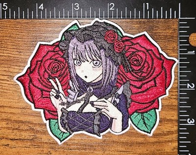 Marin Kitagawa Cosplay Maid Riot Rose Red My Dress Up Darling Velkro Back Patch