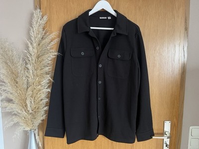 Only & Sons Herren Hemd Jacke ~ Gr. L ~ schwarz ~ unifarben ~ Top Zustand