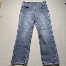 Jag Jeans - Womens Size 16 - Blue - Pull On - Straight Leg Medium Wash