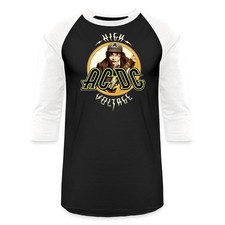 AC/DC Logo High Voltage Album Angus Young Unisex Baseball T-Shirt