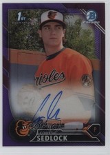 2016 Bowman Draft Chrome Pick Purple Refractor 68/250 Cody Sedlock Auto ok2