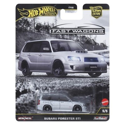 Hot Wheels FPY86-JBK87 Subaru Forester STI silber Fast Wagons 5/5 1:64
