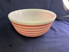 Vintage Mid-Century PYREX Pink Striped Bowl 403 RARE
