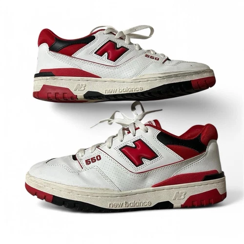 New Balance 550 uomo bianco rosso taglia 11 5