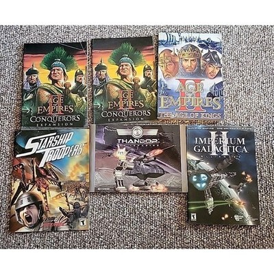 Microsoft Age of Empires II Starship Troopers PC Game Manuals PB Guide Books