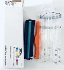 Genuine HP 305A CE412A Yellow Toner Cartridge OEM Open Box Unused w/ Box