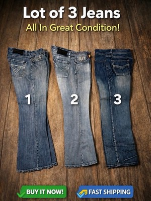 Rock & Roll Cowboy Jeans Sz 32x30 Men s Blue Denim Regular Straight Fit