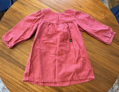 Agnes B Cranberry Long sleeve Dress - 18 Month Baby/Toddler - Made In Bulgaria