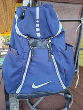 Nike Elite Quad Zip System Basketball Backpack Navy Blue