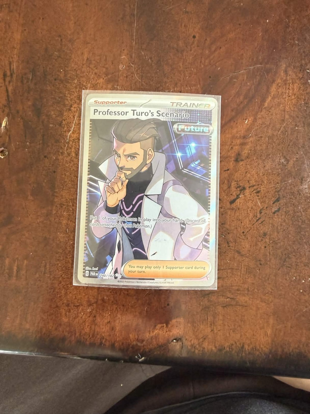 Professor Turo's Scenario 240/182 SV04: Paradox Rift Holo NM Condition