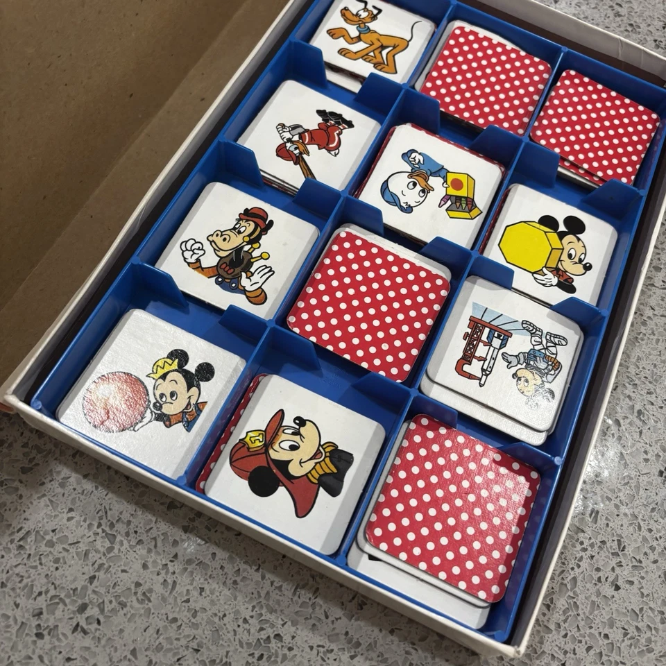Vintage Milton Bradley: Mickey Mouse Memory Game. (1990) Disneyana Gift Kids - Image 2 of 4