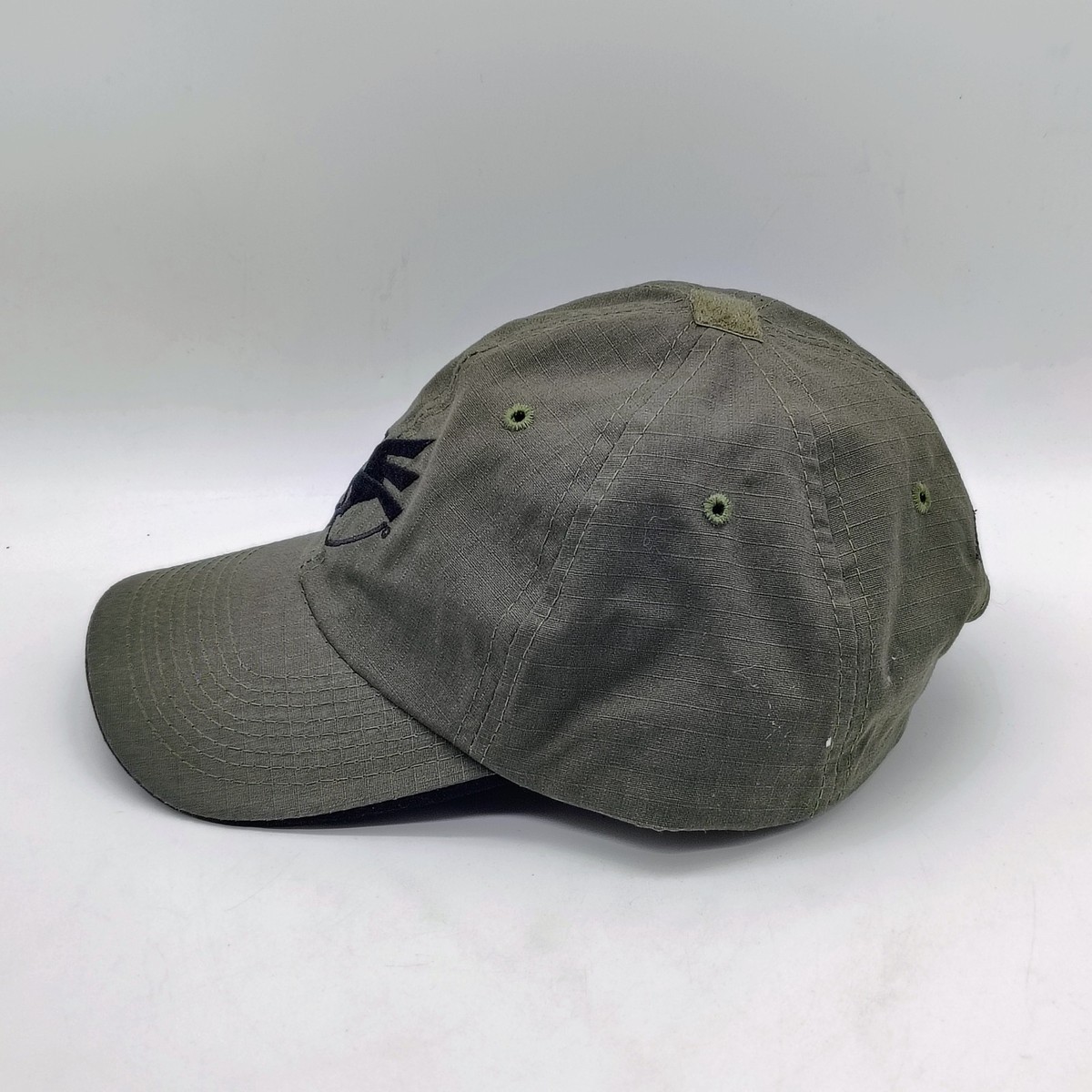 American Defense Manufacturing Adjustable Strapback Green Hat Ripstop One Size View 2
