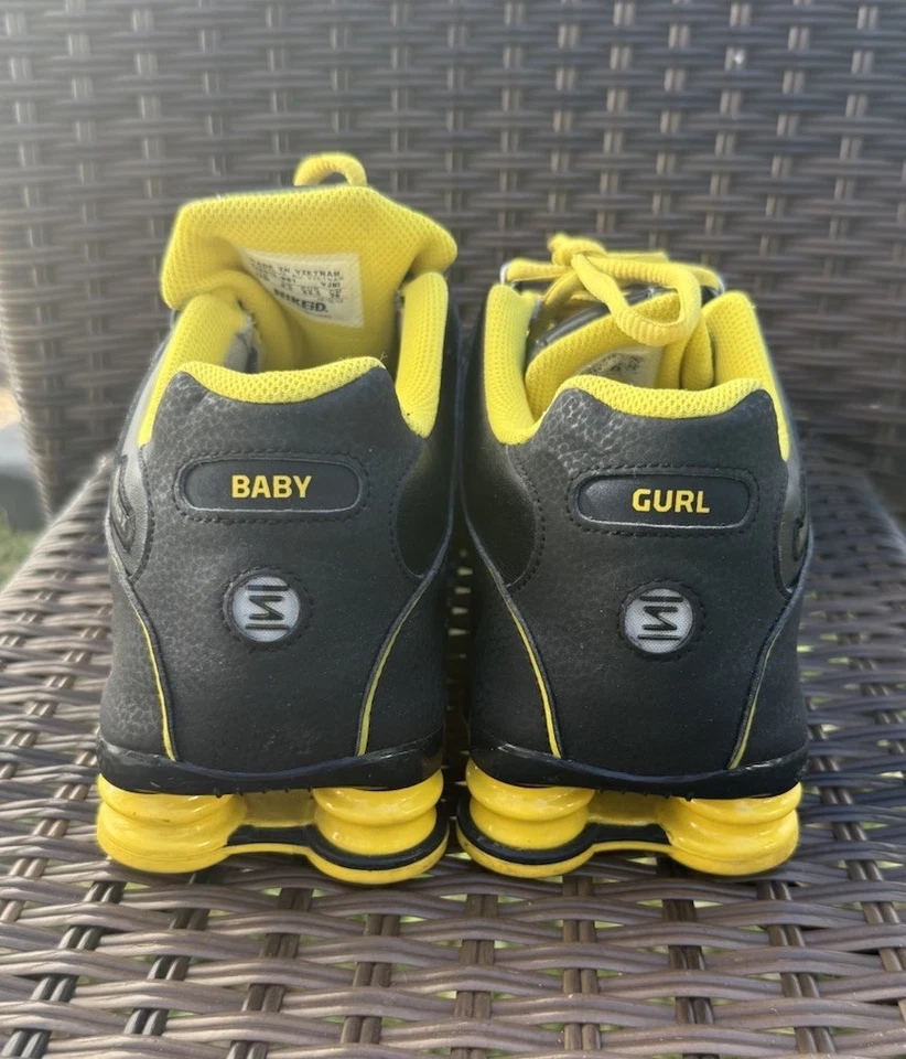 Nike Shox NZ NIKEiD Custom Black Yellow Men’s 12W RARE 626915-991 2014 VTG Shox - Image 4 of 4