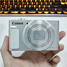 Canon PowerShot SX610 HS 20.2MP Silver Digital Camera 18x Optical Zoom Wi-Fi NFC