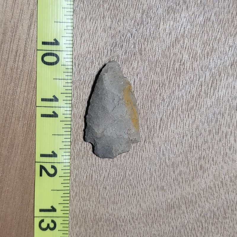WELL USED AUTHENTIC OHIO STEMMED KNIFE STONE ARTIFACT SPEAR ARROWHEAD TOOL
