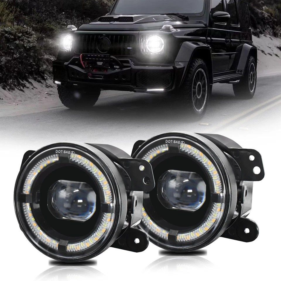 Luces antiniebla luces de conducción para Jeep Renegade 2015 2016 2017 2018 Foto 4 de 4
