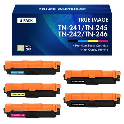 5x TONER für BROTHER MFC-9142CDN MFC-9332CDW HL-3142CW 3152CDW DCP-9022CDW TN241