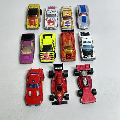 Lot of 11 Vintage Matchbox Lesney Cars 70s–80s Super-fast Corvette Ferrari Pepsi