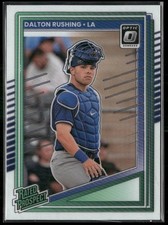Dalton Rushing 2025 Donruss - Optic #125 RC Rated Prospect Los Angeles Dodgers