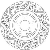 2 X Bremsscheibe TRW DF6633S FüR Mercedes-Benz Gla-Klasse