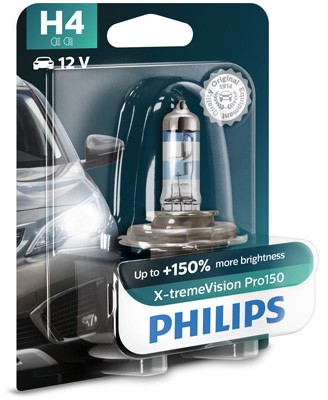 Fits PHILIPS PHI 12342XVPB1 Light bulb H4 X-tremeVision Pro150 (1 pcs ⭐UK Stock⭐
