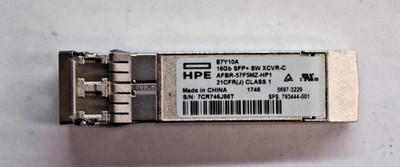 HP E7Y10A AFBR-57F5MZ-HP1 16Gb SW Fibre Channel 100m SFP+ Optical Transceiver