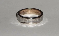 Coin ring hand made from US SILVER QUARTER 1940-1964 SIZES 4-8.5