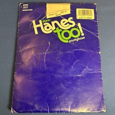 Hanes Too Pantyhose Sandalfoot Style 117 White EF Barely There USA 100 Nylon