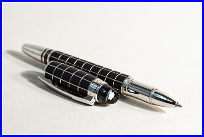 Perfekter Montblanc Starwalker 08856 Rollerball, Platinum Rubber