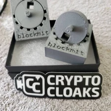 2x 3D Printed Blockmit Jig for Stamping Bitcoin Seed Phrases on Steel Washers 