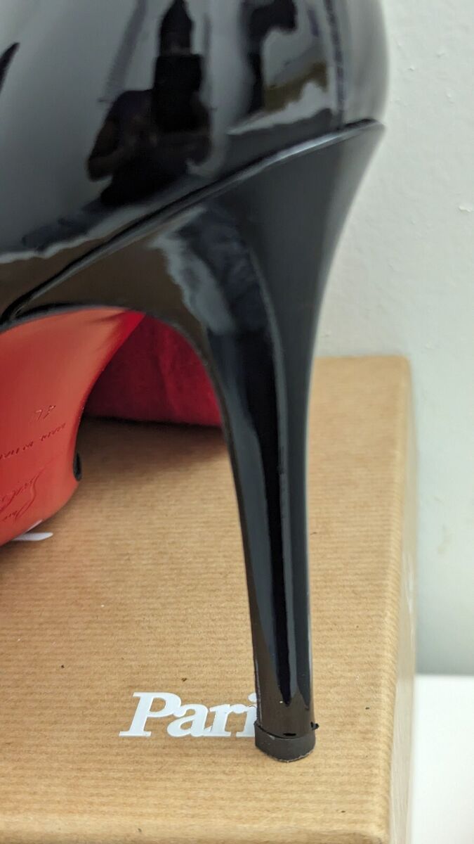 Christian Louboutin Simple Pump 100mm Black Patent 40 Size Christian Louboutin Simple Pump 100mm Black Patent 40 Size