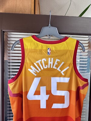 Authentic Nike Donovan Mitchell #45 Utah Jazz City Edition NBA