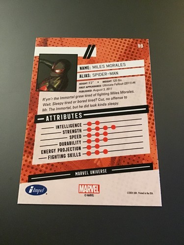 2024 Marvel Renditions Spider-Man pick a card BASE CARDS & IMPEL INSERTS - Picture 264 of 266