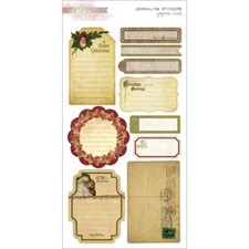 Glitz Designs Joyeux Noel Collection "Journaling Stickers Gorgeous RARE