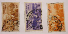 ETHIOPIA Scott: N1, N2, N6, USED, Lot22, Cat $21.50