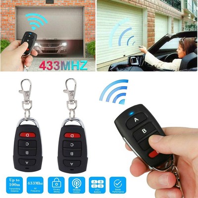 2/4X Universal Feste Code-Fernbedienung Handsender 433.92MHz für Garagentor Tor