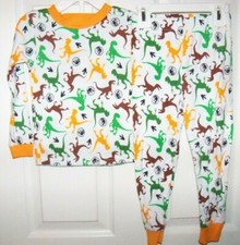 Jurassic World Dinosaur Raptor Toddler 2 Piece Long Pajama PJ Boys Size 3T NWT
