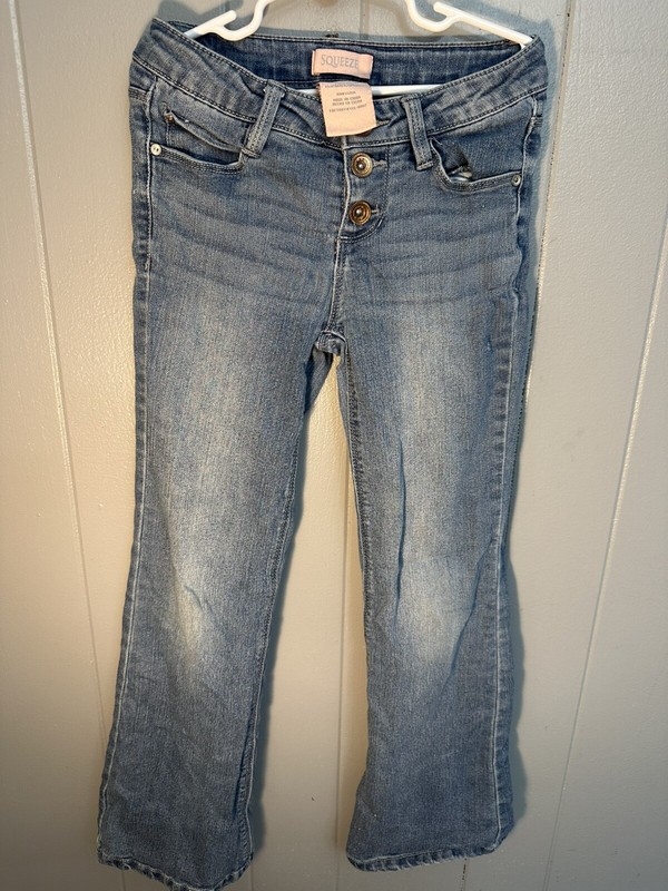 Girls Blue SQUEEZE Skinny Jeans Size 8