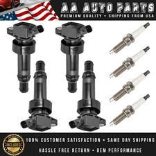 4X Ignition Coil & 4x Iridium Spark Plug Fit 2012-2021 Kia Soul l4 1.6L