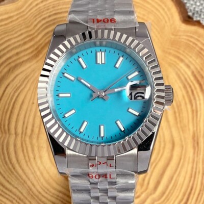 36mm Japan NH35A Sky Blue Dial Sapphire Diving Watch Men