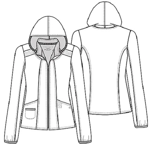 Chaqueta Médica Heartsoul "In Da Hood" Calentamiento 20310 WHIH Blanca Envío Gratis Foto 3 de 3