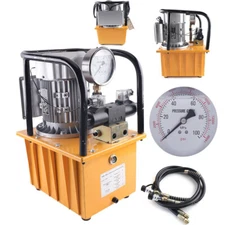 750W 7L Double Acting Electric Hydraulic Pump Power Pack 10000 PSI Capacity