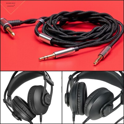 2.5mm 4.4mm Balanced Audio Cable Line For BOYA BY-HP2 Headphone Dual 3.5mm Plugs