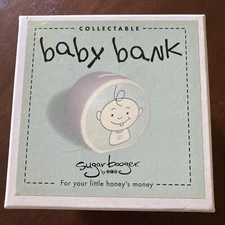 Sugar booger by o.r.e.~cute ceramic baby bank~2005~New in Box